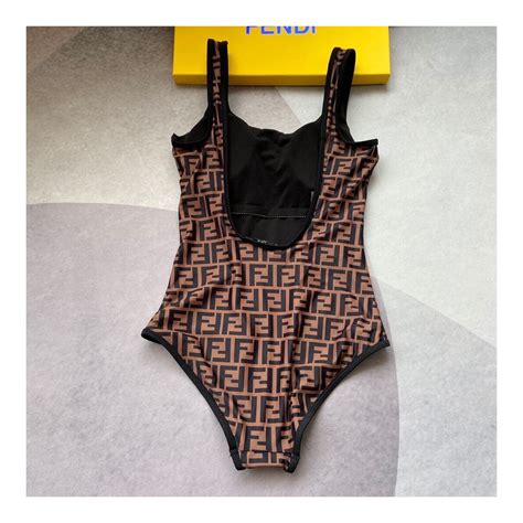 fendi swimsuit one-piece|fendi black bikini.